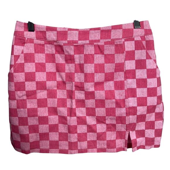 Le Lis Racing Heart Mini Skirt Size Medium - Picture 1 of 5